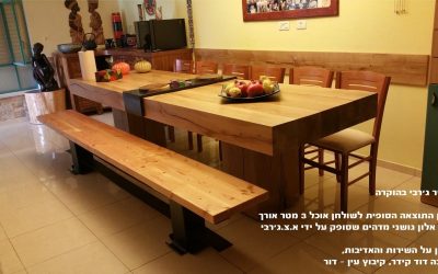 שולחן מעץ טבעי שולחן מעץ טבעי