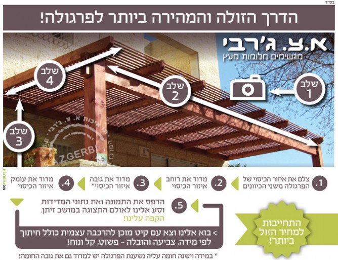 בניית הפרגולה